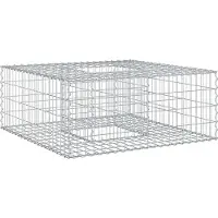Syfax Gabionen Hochbeet Silber