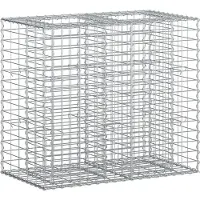 vidaXL Gabionen Hochbeet Silber