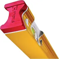 Stabila R 300, Wasserwaage, 2,44 m, Rot, Gelb, 0,5 mm/m, Aluminium