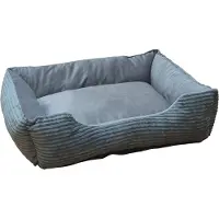 Nobby Hundebett eckig Hina dunkelgrau, Maße: 80 x 70 x 22 cm