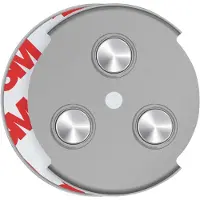SAVS RMAX-45 Magnethalterung Rauchmelder Magnethalter 45mm - 1 Stück Set - Magnetbefestigung für Feuermelder - Brandmelder Magnetplatten Halterung