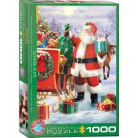 Eurographics Weihnachtsmann-Schlitten Puzzle 1000 Teile