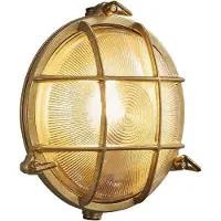 Nordlux Polperro Wandleuchte E27 Messing Außenleuchte 49021035