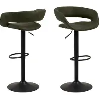 Ebuy24 (2er Set) Gramma Barhocker grün.