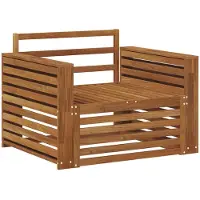 vidaXL 2 Stück Outdoor-Sofa Natur