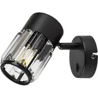 Rabalux 73059 Spots lampen Venaro E14 1x MAX 15 Metall Glas schwarz