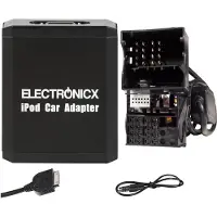 ELECTRONICX AUX-Adapter für iPhone, iPad, iPod und CD-Player für BMW, Mini, Land Rover (Flachstecker) Premium USB- und Bluetooth-Adapter für das Autoradio