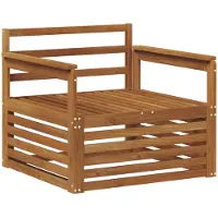 vidaXL 2 Stück Outdoor-Sofa Natur