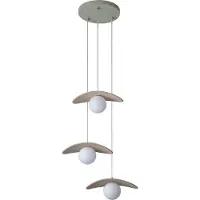 Osram Decor Pearl Pendelleuchte 3x G9 Beige, Hängelampe aus Filz, Glas und Metall für Esszimmerlampe
