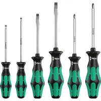 Wera 6-Teiliges Schlitz/Pozidriv Laser-Spitze Sechskantklinge Schraubendreher-Set