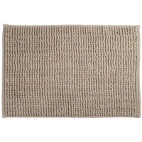 Wellhome - Badezimmermatte aus Mikrofaser 40x60 cm in der Farbe Taupebraun - Oruga