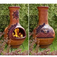 1a Direktimport Original Mexiko Terrassenofen Aztekenofen Yucatan - Terracottaofen - Gartenofen - mexikanisch