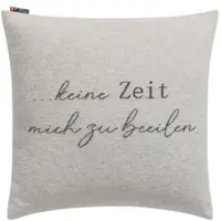 David Fussenegger Kissenhülle Silvretta 'keine Zeit...' 50 x 50 cm Filz