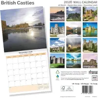 Dayplanner Kalender 2027: Britische Burgen