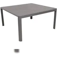 DELUKE Gartentisch KATRIN - Kunststoff, Schwarz, 149x97x75cm | Ausziehtisch Esstisch Wetterfest Outdoor Tisch