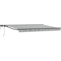 vidaXL Manueller Markisenrahmen mit LEDs 4,5 x 3,5 m
