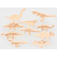 TickiT Wooden Dinosaur Blocks, 0,8 Jahr(e), Holz, Holz