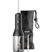 Philips kabelloser Power Flosser 3000 HX3806/33 Wasser-Flosser - schwarz, 0,25 l, Schwarz, Akku, 1 min