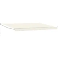 vidaXL Ausziehbare Markise Creme 4 x 2 m 100% Polyester und Aluminium