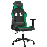 Syfax Gaming-Stuhl Schwarz und Grün Kunstleder