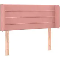 Syfax Kopfteil mit Ohren Rosa 103x16x78/88 cm Samt