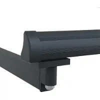 vidaXL Manueller ausziehbarer Sonnenschirmrahmen Anthrazit 3 x 2 m