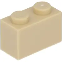 LEGO 250 Stück 3004 Stein Brick 1x2 Part Basic Steine 250 Beige