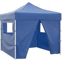Syfax Party-Zelt Blau 291 x 291 x 315 cm Oxford-Stoff