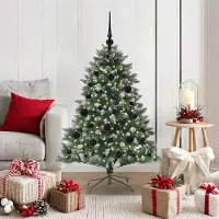 vidaXL Hochwertigen Möbel Künstlicher Weihnachtsbaum mit 150 LEDs Grün 85 x 85 x 120 cm - 2830118