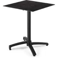 Oviala Terrassentisch 70 cm, klappbar, Laminat schiefergrau - Opéra