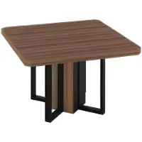 Xl Moebel Gmbh Designer Konferenztisch braun Quadratischer kleiner Tisch Holztischplatte