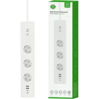 WOOX R6132 Intelligente Steckerleiste 3 AC-Ausgänge Type F (CEE 7/4) 1,5 m 4 3680 W Weiss