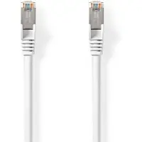 Nedis Cat 8.1-Netzwerkkabel - S/FTP - RJ45 Stecker - RJ45 Stecker - 20.0 m - Rund - LSZH - Weiss - Label