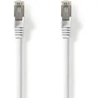 Nedis Cat 8.1-Netzwerkkabel - S/FTP - RJ45 Stecker - RJ45 Stecker - 10.0 m - Rund - LSZH - Weiss - Label