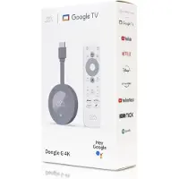 Homatics Dongle G 4K Google TV Mediaplayer Stick Grau (UHD 4K, WiFi 5, LAN, Sprachfernbedienung)