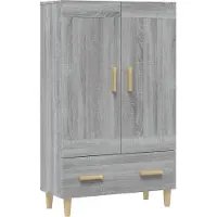 vidaXL Highboard Grau Sonoma 70x31x115 cm Holzwerkstoff