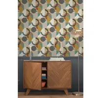 Next Vliestapete "RETRO SHAPES GEO Vliestapete 10mx52cm", orange, B:0,52m H:0m L:10m, Vlies, Tapeten, Vliestapete