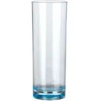Moritz Milano Longdrinkglas blue line 2er Set aus Polycarbonat 330 ml bruchfest BPA-frei leicht – für Longdrinks Softdrinks