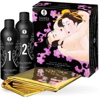 Shunga - Body to Massagegel mit Aroma Strawberry und Champagner 500 ml