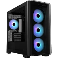 Asus A23 PLUS TG ARGB BLACK, Micro Tower, PC, Schwarz, micro ATX, Mini-ITX, Gaming, Multi