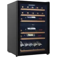 Cavin Freistehender Weinkühlschrank - Polar Collection 51 | 2 Temperaturzonen | zwei Zonen | 4 bis 22°C | Kompressor | Holzregalböden | UV-Glastür
