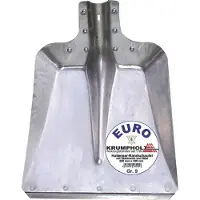 Krumpholz Hallenser Randschaufel FAVORIT Grösse 9 380 x 380 mm Aluminiumblech