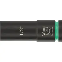 Wera 05005568001, Steckschlüsselbuchse, Schwarz, Grün, 1 Kopf/Köpfe, 3/8", Imperial, 1/2"