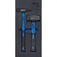 Bgs 4046 1/3 Werkstattwageneinlage: Schlosserhammer 300g und Fäustel 1000g, 2-tlg.
