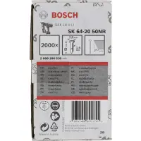 Bosch Senkkopf Nagel Stift SK64-20 NR 1.6 50 mm für GSK 18 V-LI, GNH 18 V-64