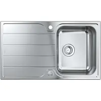 GROHE K500 45-S, Aufsatzwanne, Rechteckig, Edelstahl, Edelstahl, 1 Becken, Rechteckig