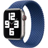 Apple Geflochtenes Solo Loop für Watch | 38/40/41/42 mm - Größe 8 - Atlantic Blue
