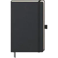 Brunnen Notizbuch KOMPAGNON ca. DIN A5 punktraster, schwarz Hardcover 192, davon 16 zum Heraustrenne