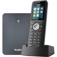 Yealink W79P, IP-Mobiltelefon, Schwarz, Kabelloses Mobilteil, Tisch/Wand, 50 m, 300 m
