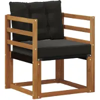 vidaXL 2 Stück Outdoor-Sofa Massivholz Akazie Natur
